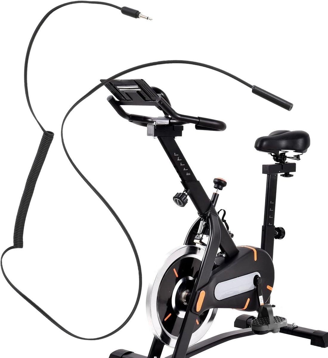 Sensorkabel Hometrainer - Inductiekabel Fiets - Cardio Training - Nauwkeurige Gegevens - 116 cm - Zwart