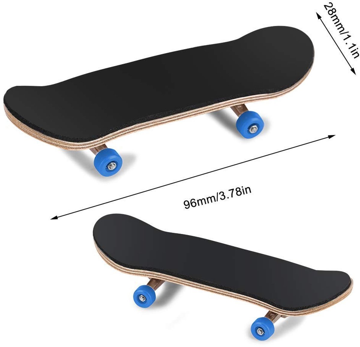 Dailygoods- Skateboard Professioneel - Mini Skateboard - Hout Esdoorn Deck - 5-laags Duurzaam - Inclusief Accessoires - Schokabsorberend - Vingerskateboard