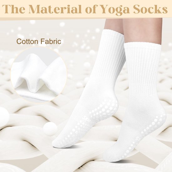 Dailygoods- Pilates Sokken Antislip - Yoga Sokken - Zacht Katoen - Dames - Comfortabel - Goede Elasticiteit - Yogasokken van Dailygoods — afbeelding 4
