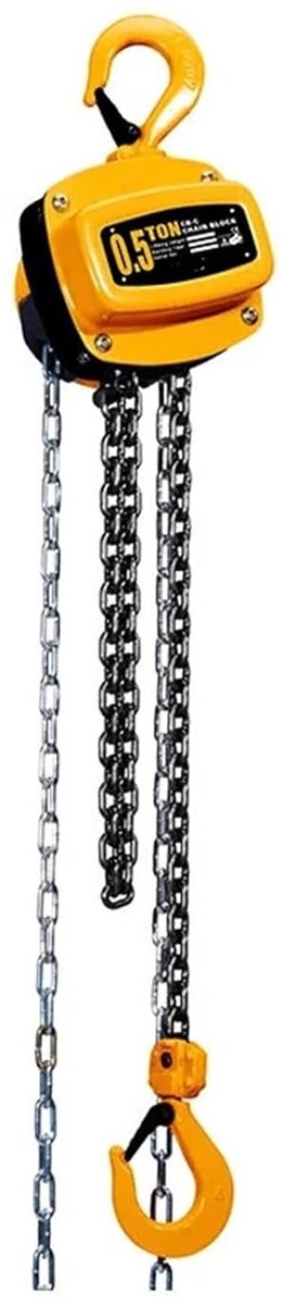 Handlier Kettingtakel - Hefapparaat Hefboom - Lasten Verplaatsen - Compacte Structuur - 500 kg - Grijs