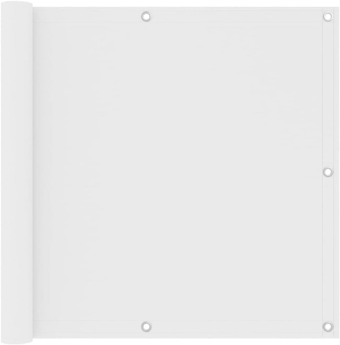Balkonscherm Wit 90x300 cm Oxford Stof