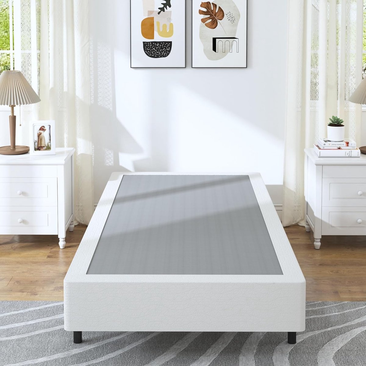 Boxspring Basis - Bedbodem Metaal - Stabiel Slapen - Geluidsvrij Ontwerp - 7 Inch Hoog - Z