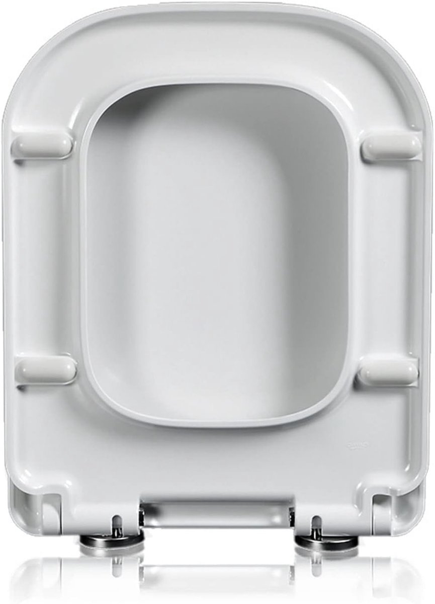 Toiletbril - WC-bril - Badkamer Hygiëne - Snel los te koppelen - D-vorm - Wit