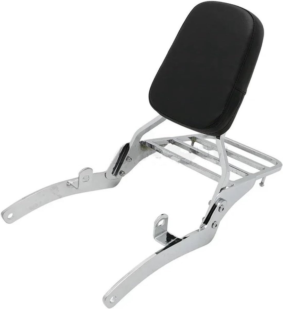 Motor Rugleuning - Passagierssteun Bagagedrager - Comfortabel Rijden - Ergonomisch Ontwerp - 3.1 kg - Zilver