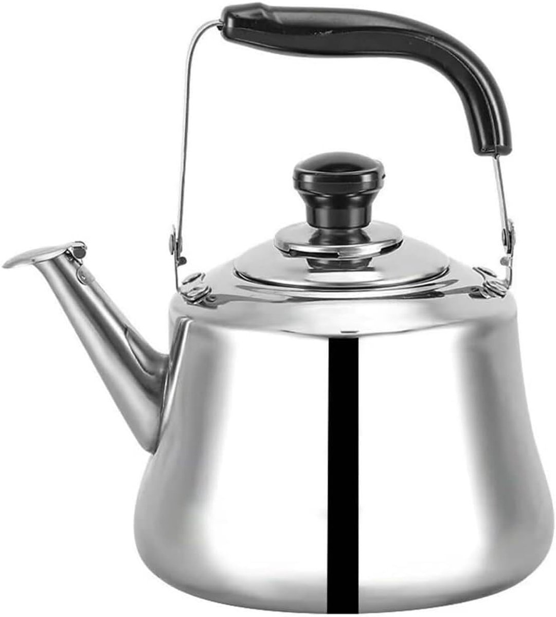 Waterkoker Fluitketel - Theepot Roestvrijstaal - Water Koken - Fluitfunctie Handig - 1.5 Liter - Zilverkleurig