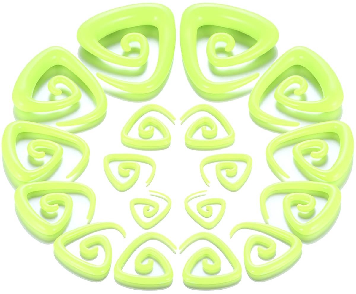 Dailygoods- Tapers Set van 18 Stuks - Acryl Oormeters - Hypoallergeen