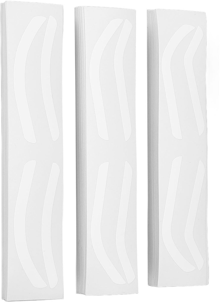 Dailygoods- Wenkbrauwsjablonen 150 Vellen - Wegwerp - Curven A/B/C