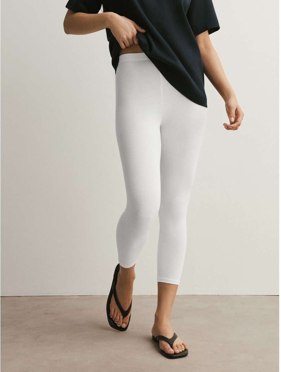 Next - Dames - Halflange legging - Geel