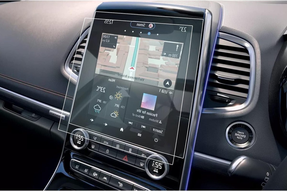 Scratchbestendige Navigatiebeschermfolie voor Renault Espace 5 - 9.3 Inch GPS Screen Protector en Auto Accessoires