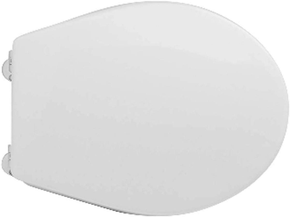 Toiletzitting - WC Deksel - Badkamer Renovatie - Verstelbare Scharnieren - 43.8 x 35 cm - Wit