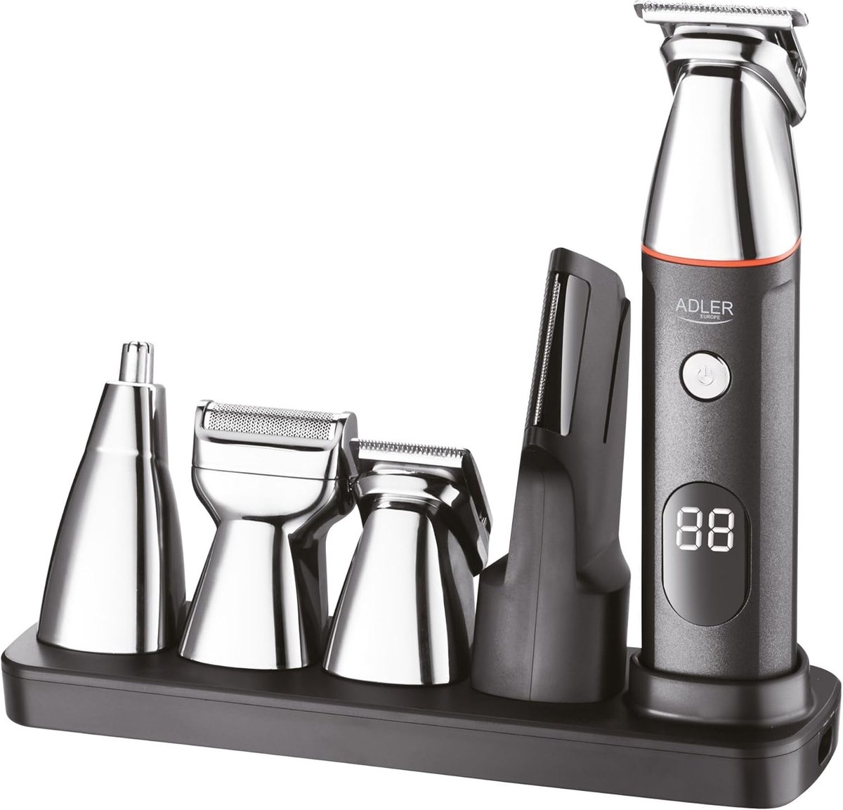 Grooming Set - Baardtrimmer Set - Persoonlijke Verzorging - 5-in-1 Multifunctioneel - 60 Min Werktijd - Zwart