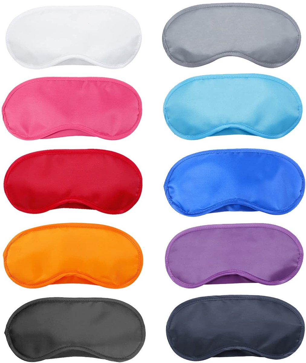 Dailygoods- Slaapmasker Lichtgewicht - Oogmasker 3D - Verstelbare Band - Neuskussen - 30 Stuks - Ademend Polyester