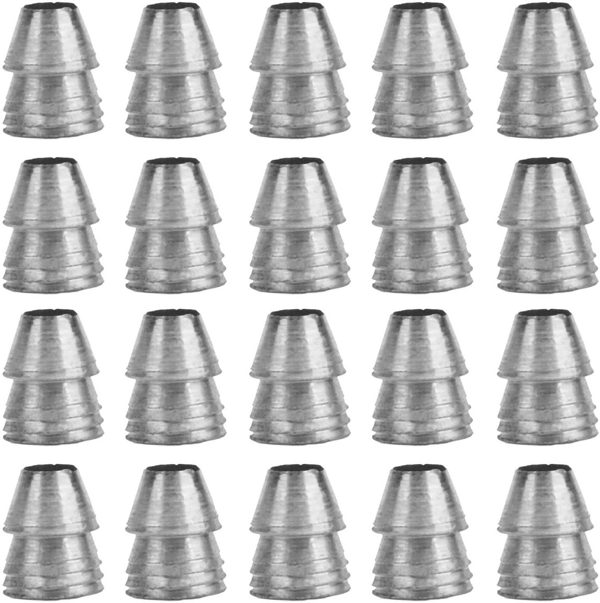 Dailygoods- Wiggen Set van 20 Stuks - Ronde Handvatten - Stalen Hamer Accessoires - Duurzaam Staal - Voor Bijl en Hamer - Versterkingsdesign - Hameraccessoires