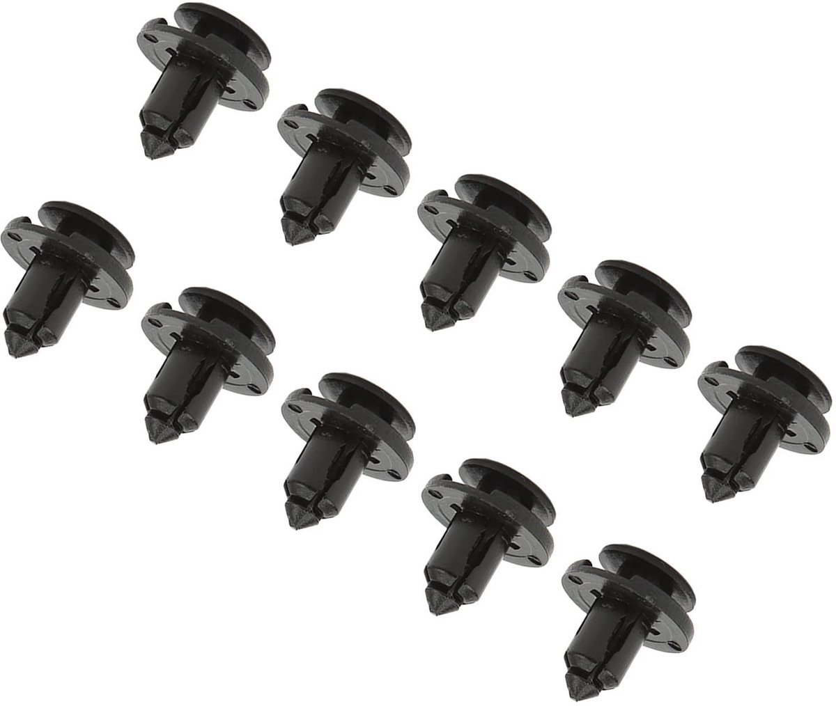 Dailygoods- Autoclips met sterke bevestigingskracht - Bevestigingsclips Auto - Druktype Steunclip - Compacte Structuur - 10 Stuks - Compatibel met Model S/X/Y