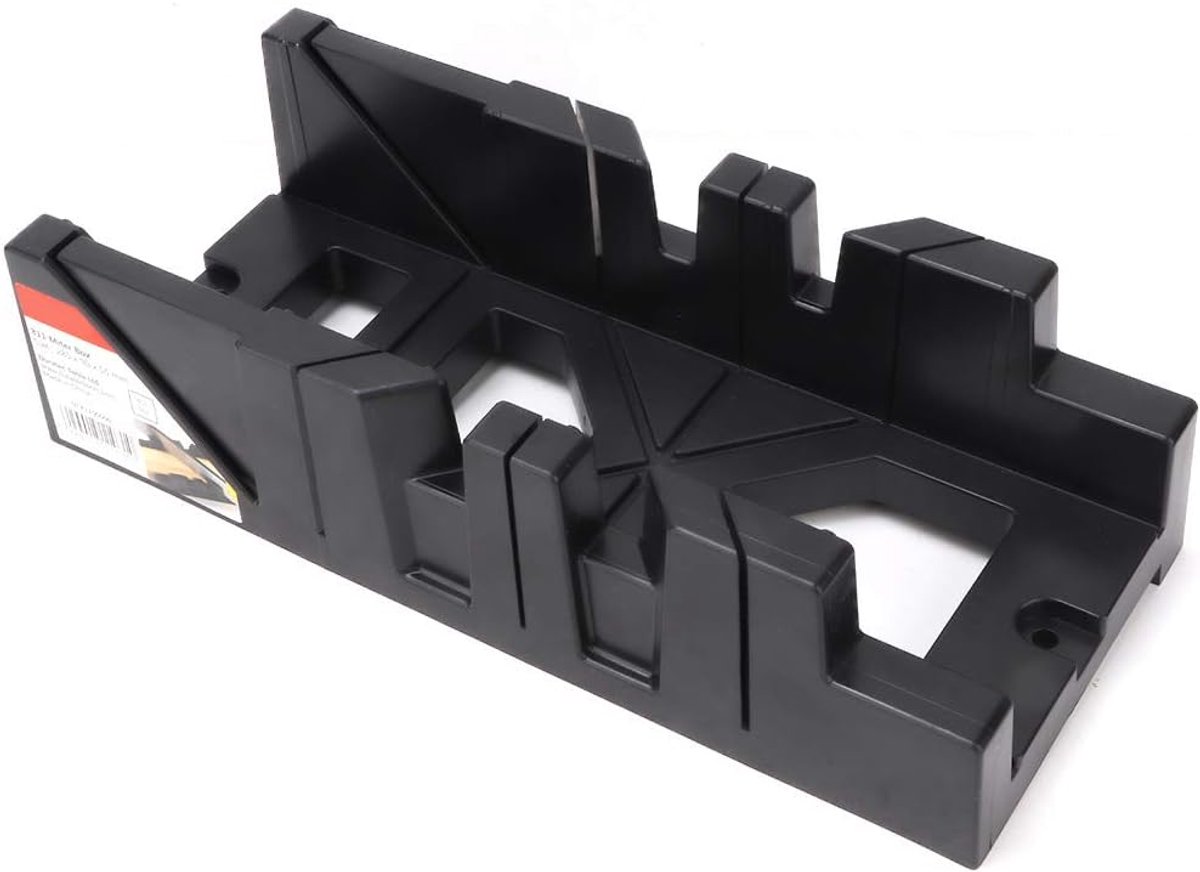 Verstekzaagbox Hoekgeleider - Handmatige Zaaggeleider - Nauwkeurig Zagen - Lichtgewicht ABS Materiaal - 29x13x8 cm - Grijs
