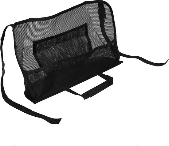 Auto Netto Zak Handtas Houder Tussen Stoelen - Universele Mesh Opbergtas Organizer - Kid Pet Barrier - Zwart .