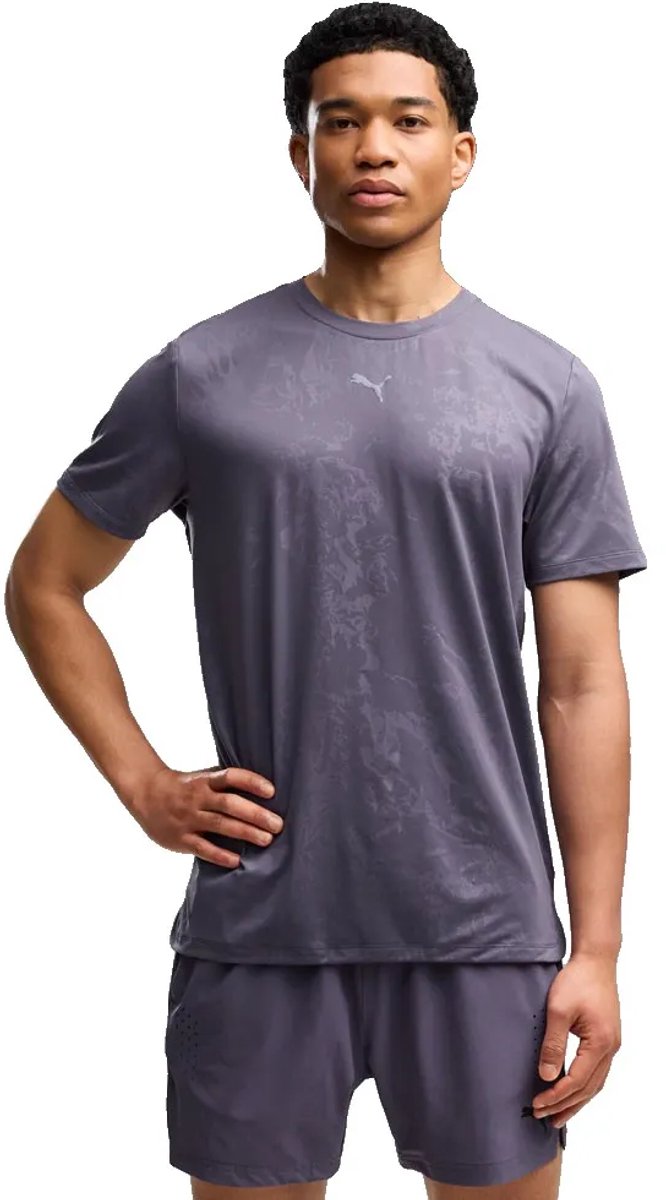 Puma Cloudspun Embossed T-shirt Met Korte Mouwen Man Inky Depths