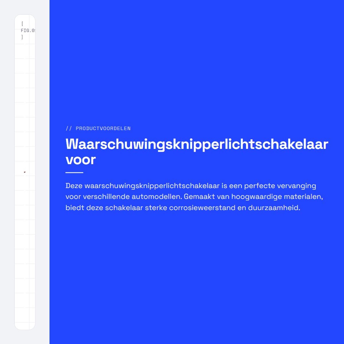 Dailygoods - Waarschuwingsknipperlichtschakelaar voor Diverse Auto Modellen