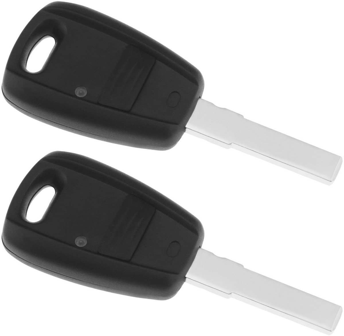 Dailygoods - Afstandsbediening Sleutel - 2 Stuks - Flexibele Behuizing - Zwart - Compatibel met Fiat Modellen - Perfecte Vervanger - Ideaal voor Sleut...