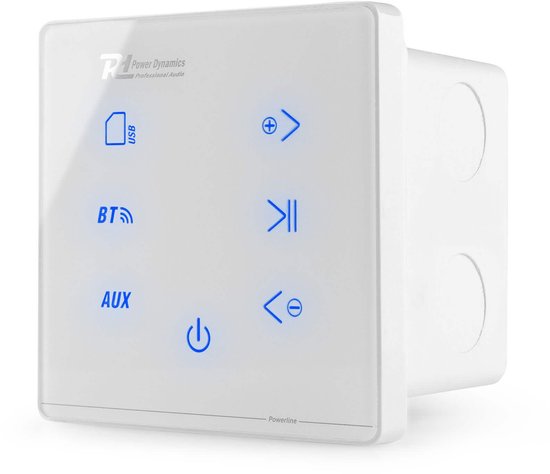 Power Dynamics set van 4 ESCS5 plafondspeakers met de A100W inbouw versterker - Bluetooth - 4x 20W — afbeelding 2