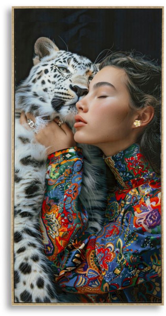 Schilderij Moira Lacquered Canvas With Frame -a 52×4×102 cm
