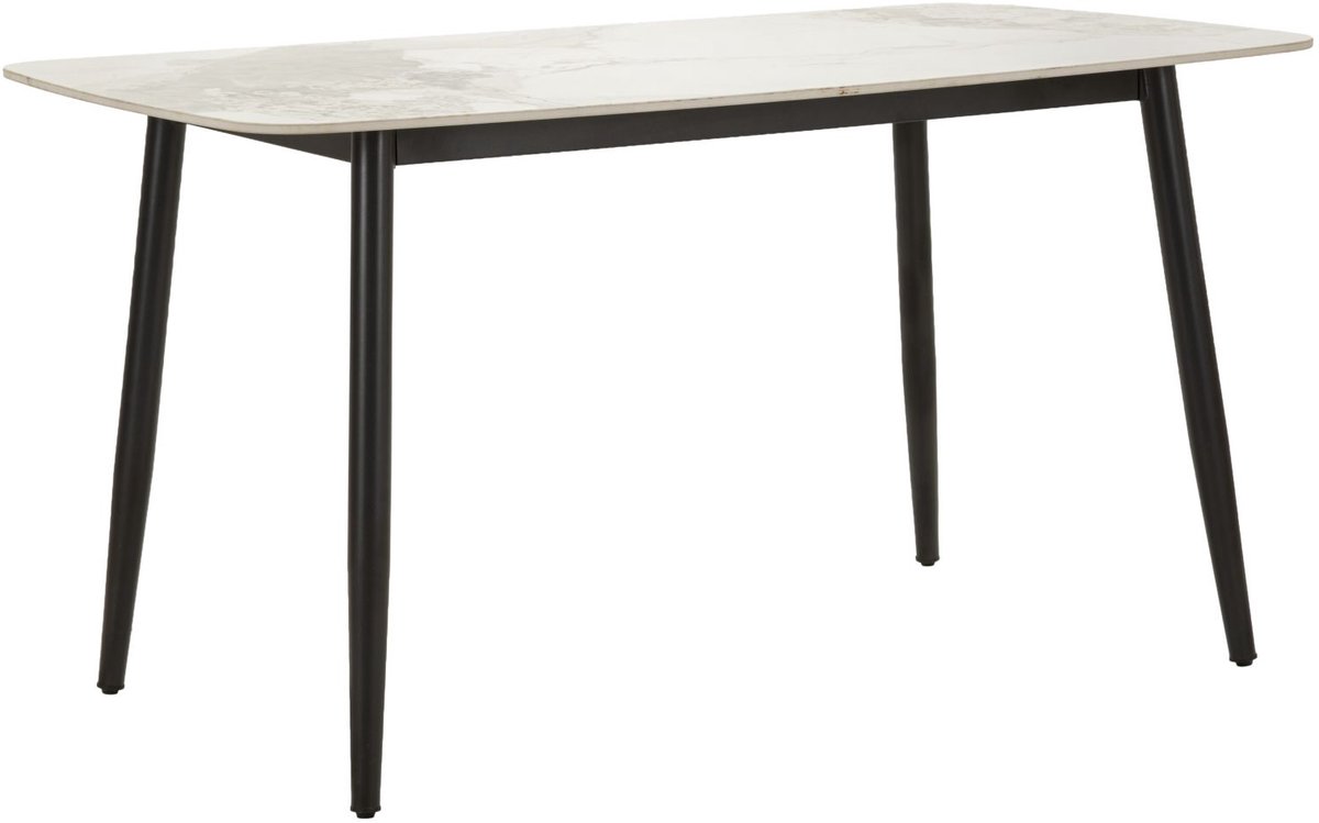 Mauro Ferretti Eettafel Josh Dining Table 138×78×76 cm Zwart
