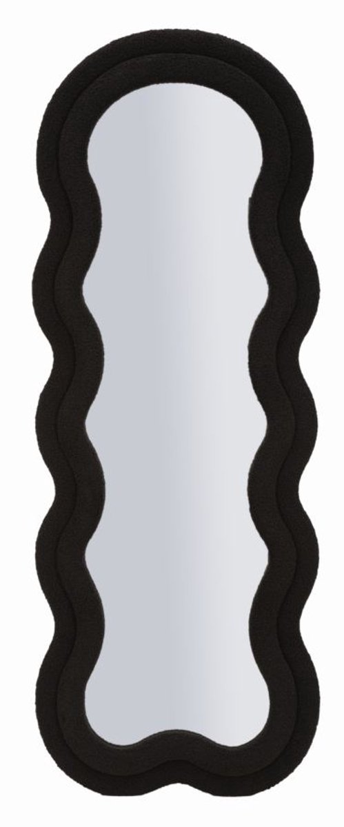 Mauro Ferretti Spiegel Black Teddy Wall Mirror 60×4×160 cm Zwart