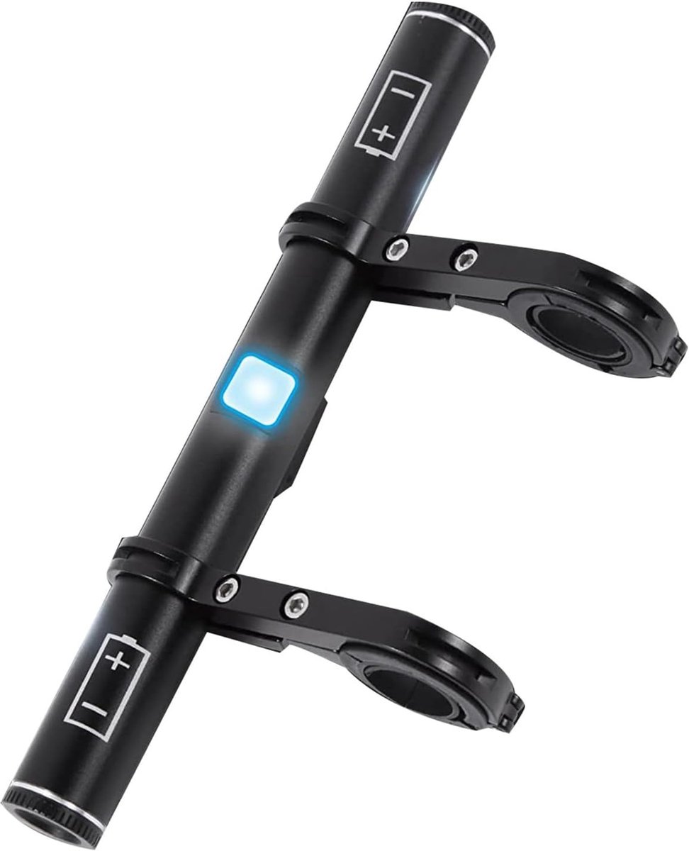 Fiets Stuurverlenger - Extra Stuurruimte - Fietsen Organiseren - Met USB Oplader - 22-31.8mm Diameter - Zwart