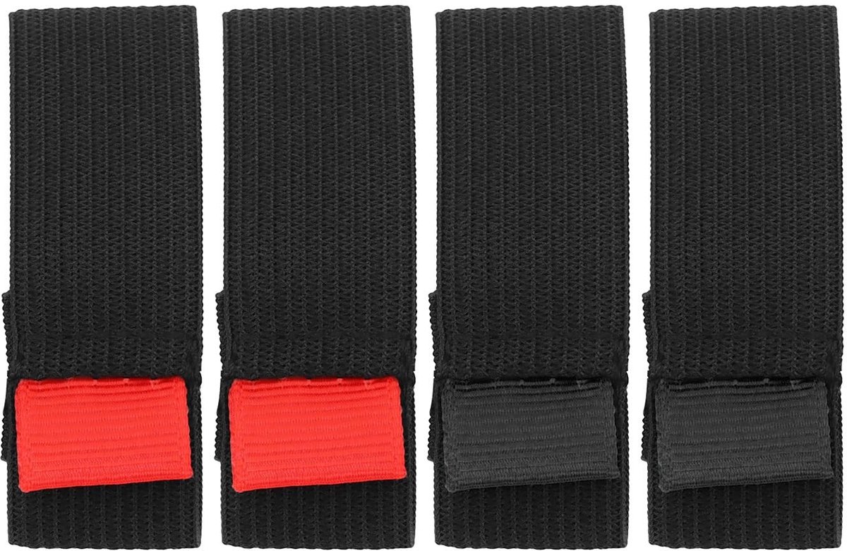 Dailygoods- Visserij Reel Bandjes 4-Pack - Elastische Bandjes - Anti-slijtage Accessoires - Maat M - Lichtgewicht - Handvat voor Gemakkelijk Gebruik - Vislijnbescherming