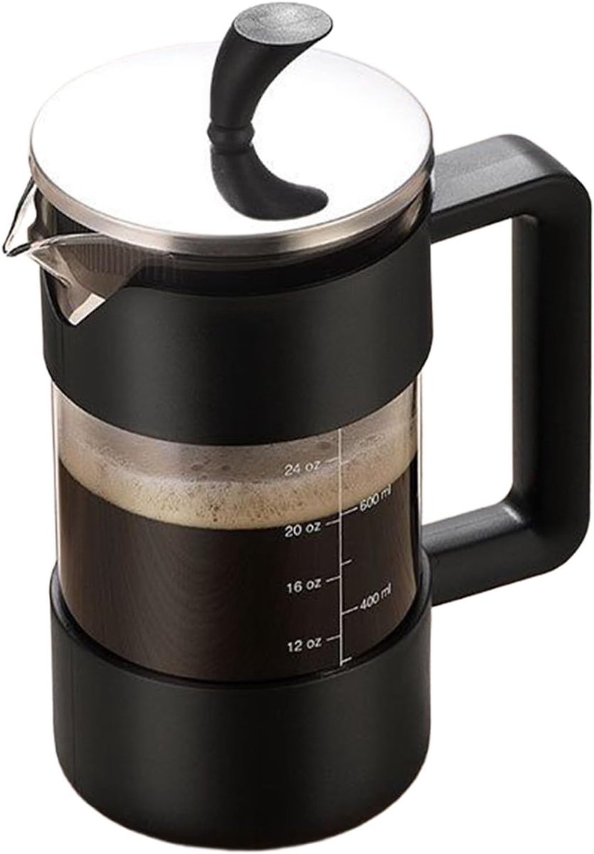 Franse Koffiezetter - Koffie Press - Koffie Zetten - Behoud natuurlijke oliën - 1 Liter - Transparant