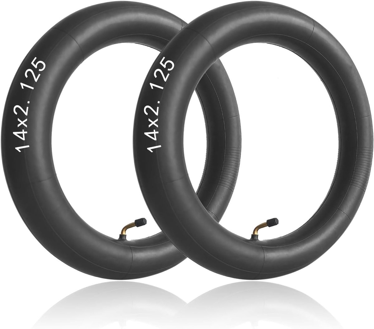 Binnenband Set - Vervangende Banden - Fietsen en Scooters - Verdikt Butylrubber - 2 Stuks 14 Inch - Zwart
