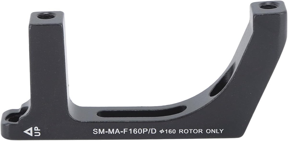 Fietsschijfremadapter - Converter Beugel - Remmen Verbeteren - Aluminium Legering - 160 Mm - Zwart