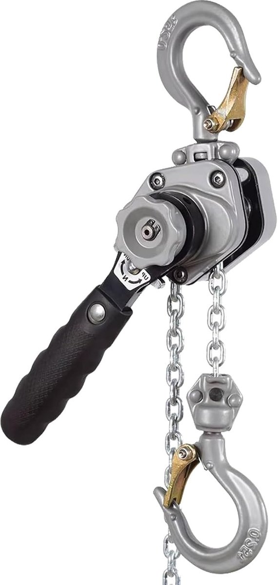 Mini Kettingtakel - Handmatige Hefboom - Zware Lasten Tillen - Duurzame G80 Ketting - Verschillende Capaciteiten - Zilver