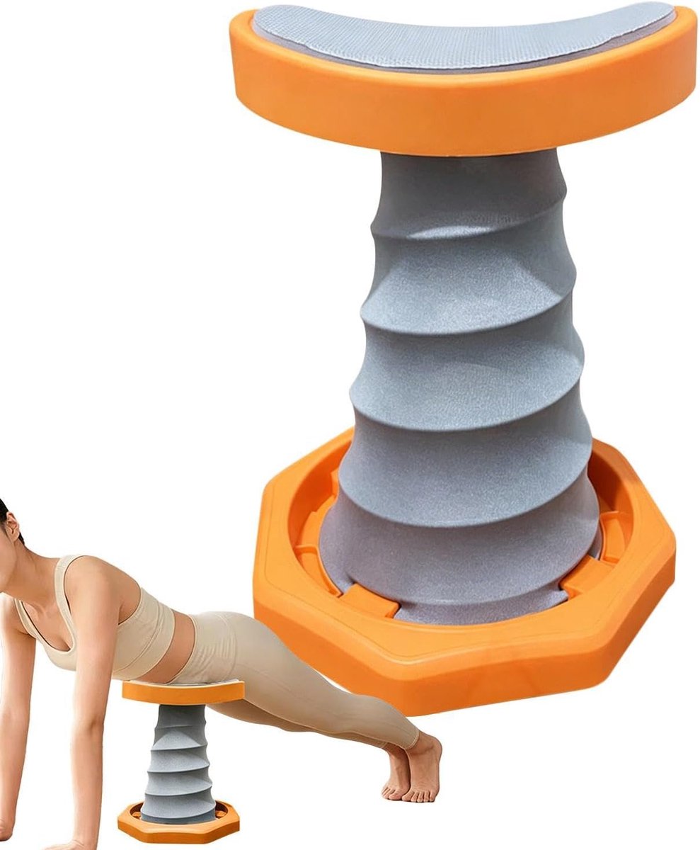 Push-up Trainer - Veerhulp Fitness - Thuistraining Buikspieren - Sterke Veerveiligheid - 25x33cm - Oranje