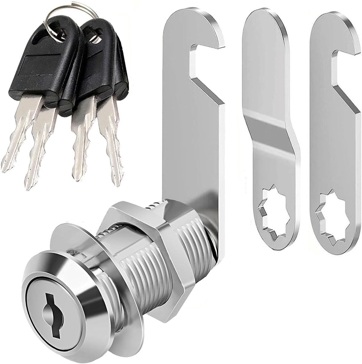 SnelShoppen - Boîte aux lettres met 4 Sleutels - Duurzame 30MM Sluiting voor Post, Tiroirs en Kasten - Roestvrij en Waterdicht Design