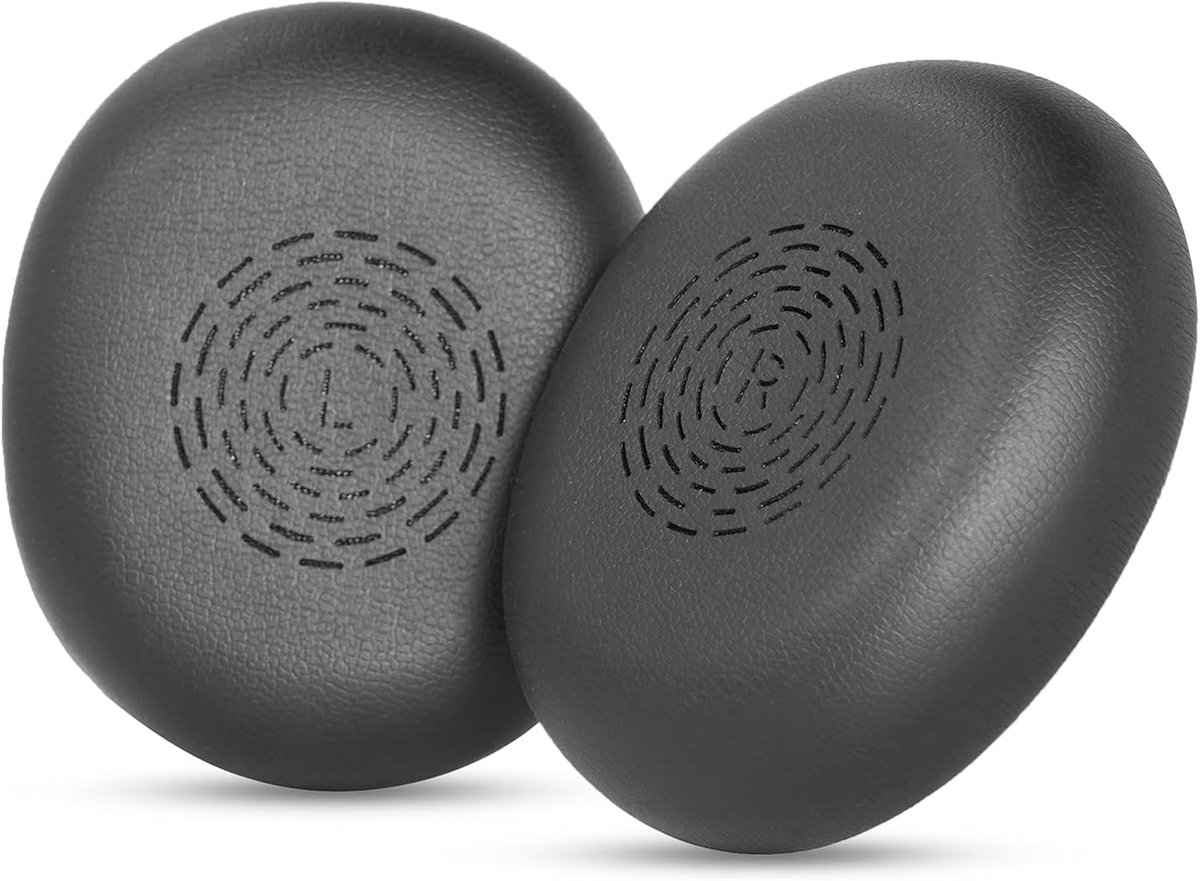 SnelShoppen - Vervangende Oorkussens voor Jabra Evolve2 65 Flex Draadloze Stereo Hooftelefoon - Zacht Echten Leer en Geheugen Schuim - Comfortabel en