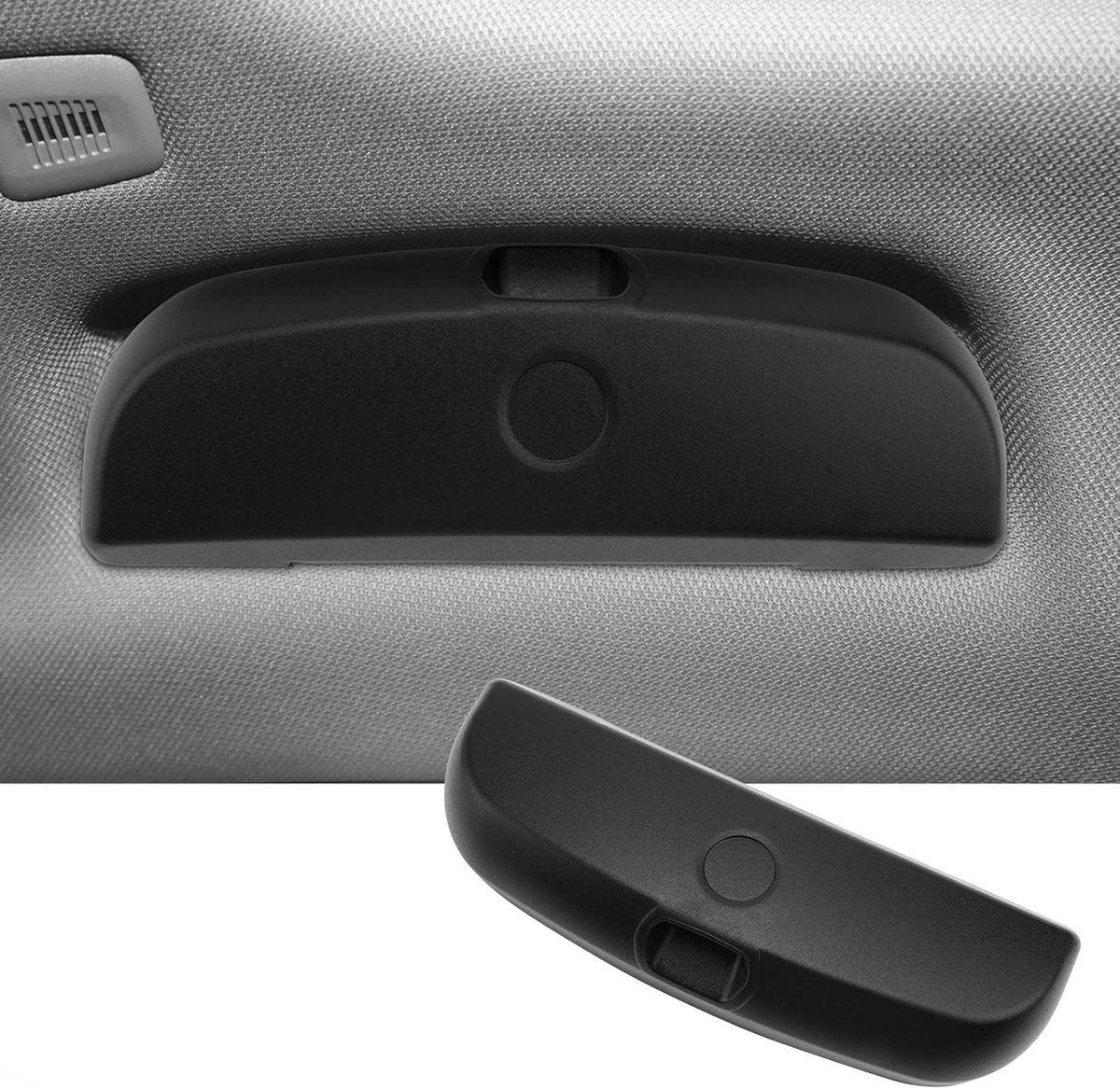 SnelShoppen - Zwarte Zonnebril Houder voor Auto - Geschikt voor BMW 1 3 5 7 Serie en X1 X3 X5 X7 - Interieur Accessoire - Praktisch en Stijlvol