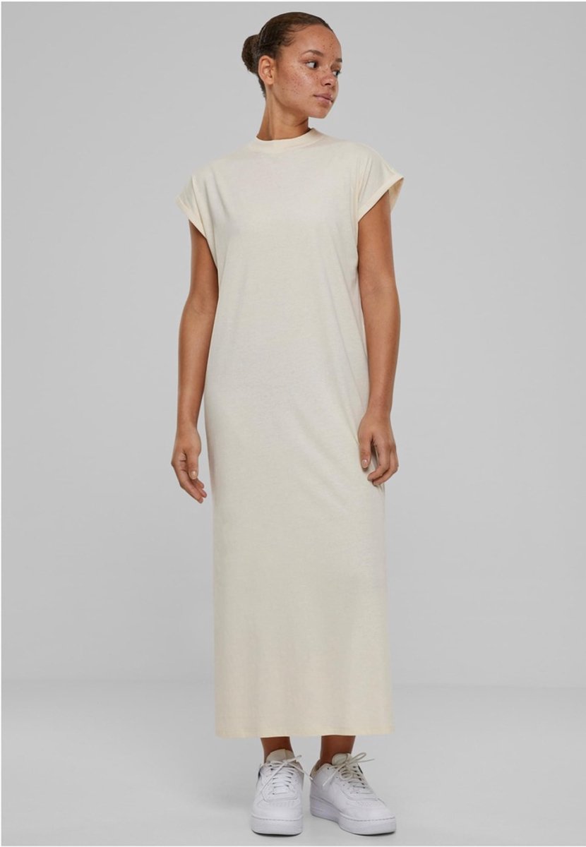 Urban Classics Long Extended Shoulder Maxi lange jurk 4XL Beige