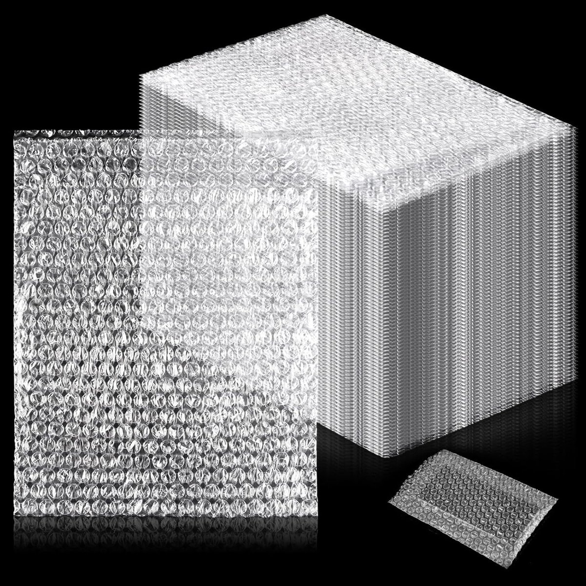 SnelShoppen - Bubble Film Pakket van 50 Stuks - 30 x 40 cm - Dubbele Laag Polyethyleen Verpakkingszakken - Schokbestendig en Beschermend voor Pakkette