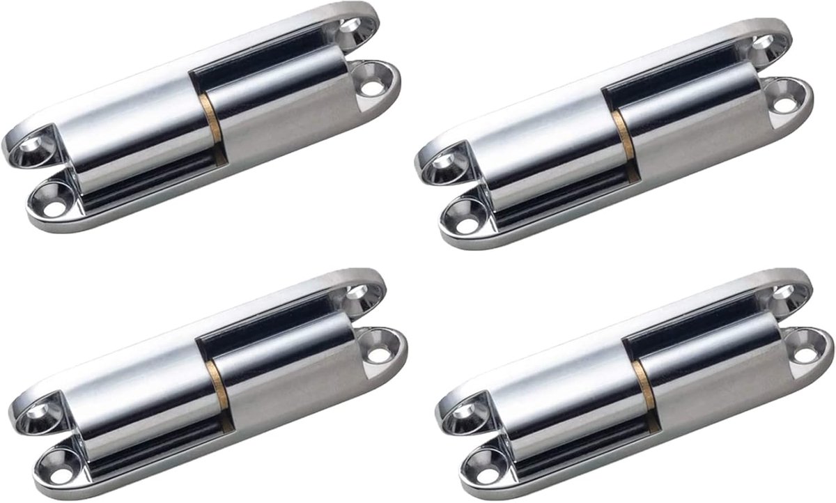 Scharnier Set - Deurband Reparatie - Deuren Ophangen - Roestbestendig Staal - 4 Stuks - Zilver