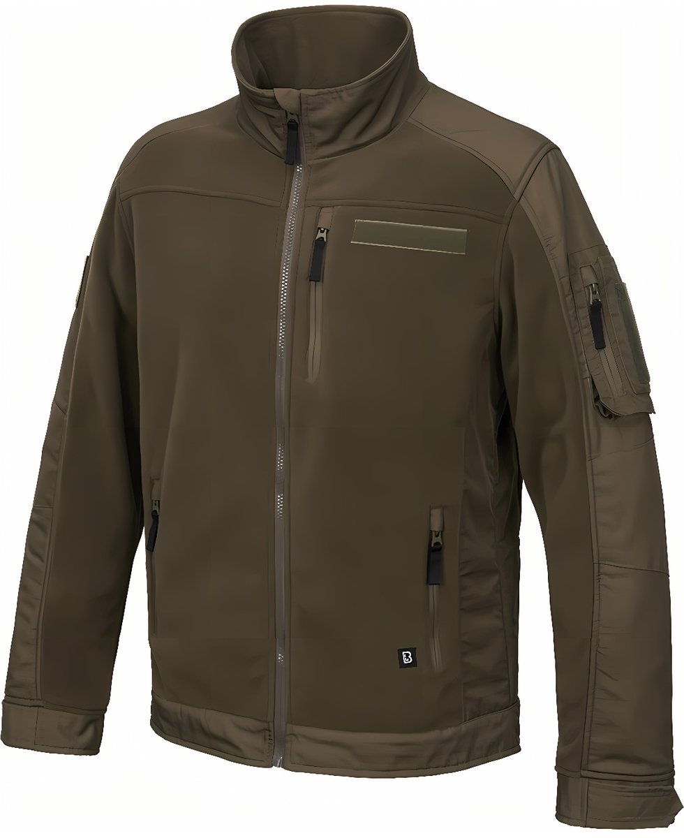 Brandit Functional Fleece Jas Heren Groen