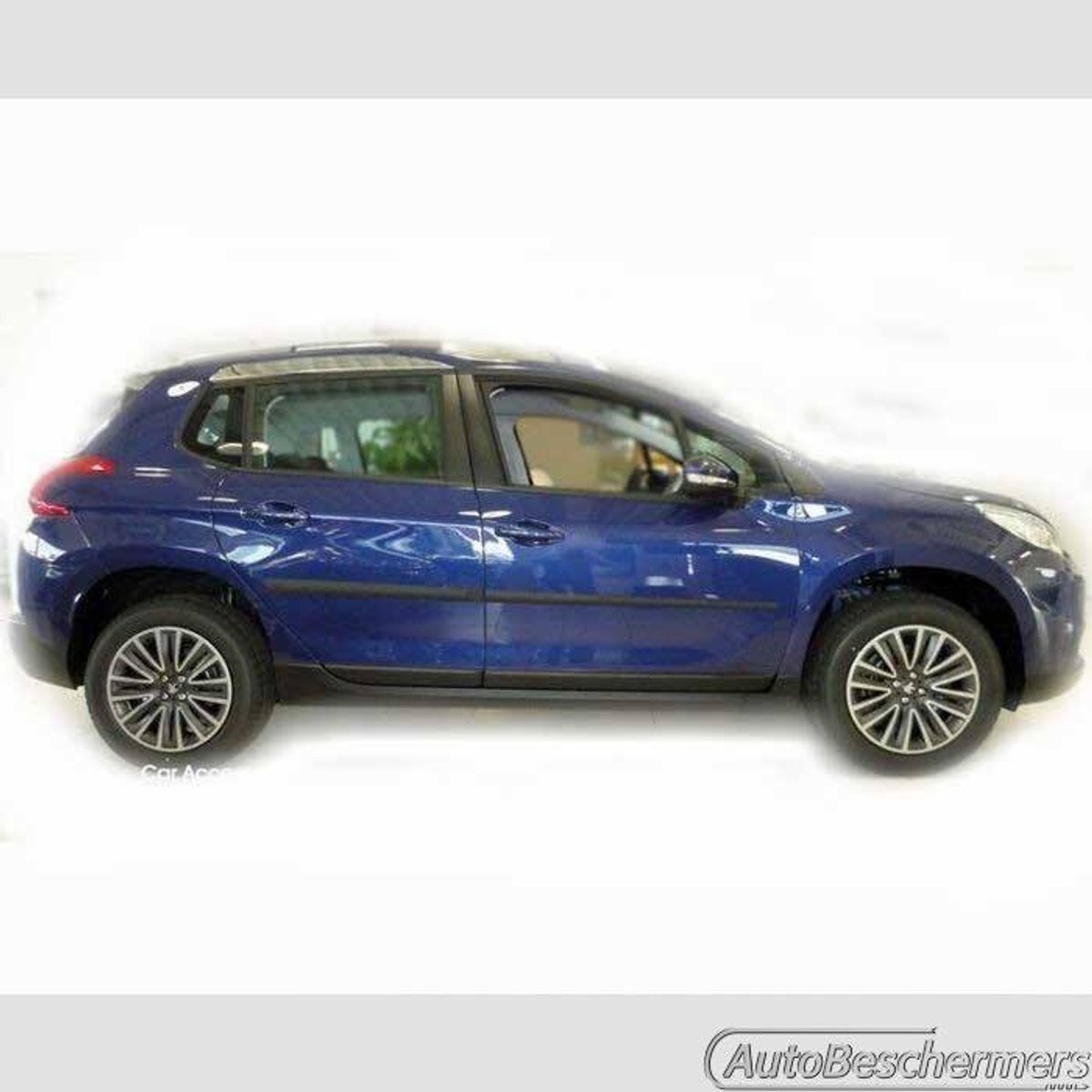 Stootlijsten set zwart voor Peugeot 2008 06.2013-. De stootstrips zijn zelfklevend. Set a 4 stuks (#0020)