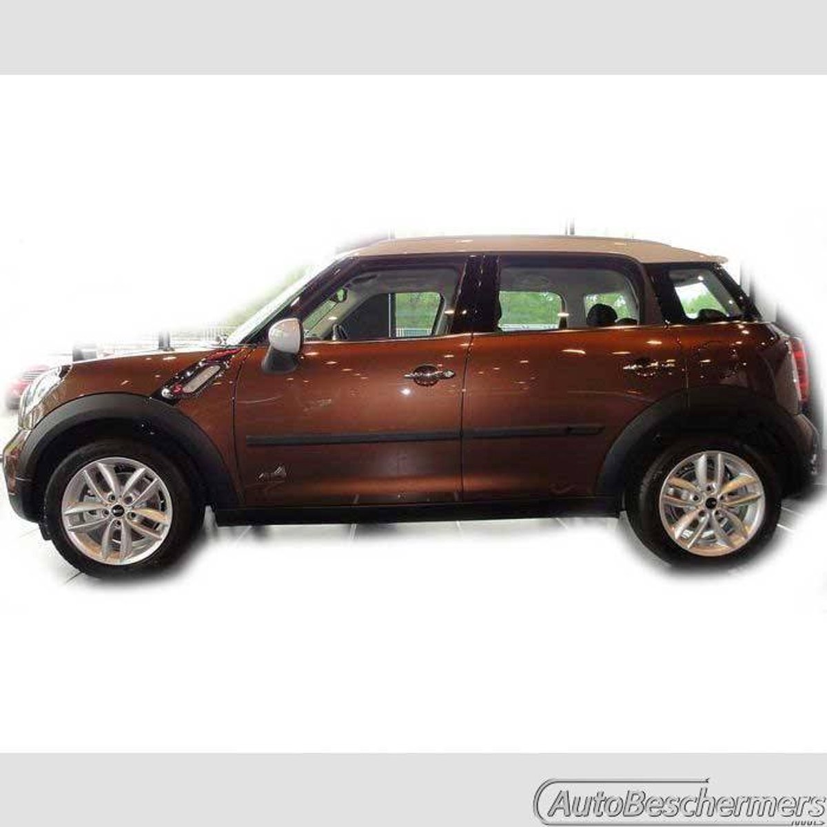 Stootlijsten set zwart voor Mini Countryman 09.2010-. De stootstrips zijn zelfklevend. Set a 4 stuks (#0004)