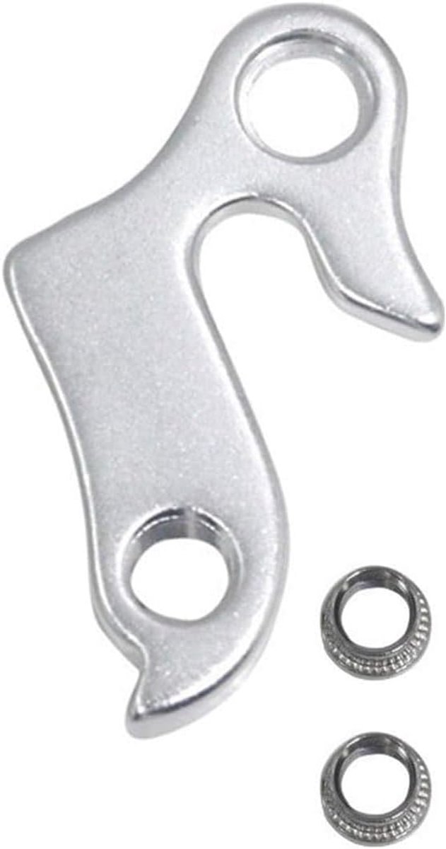 SnelShoppen - Schakeloog Fiets MTB-Racefiets Adapter Aluminiumlegering Reserveonderdeel met Schroeven Unisex Zilver