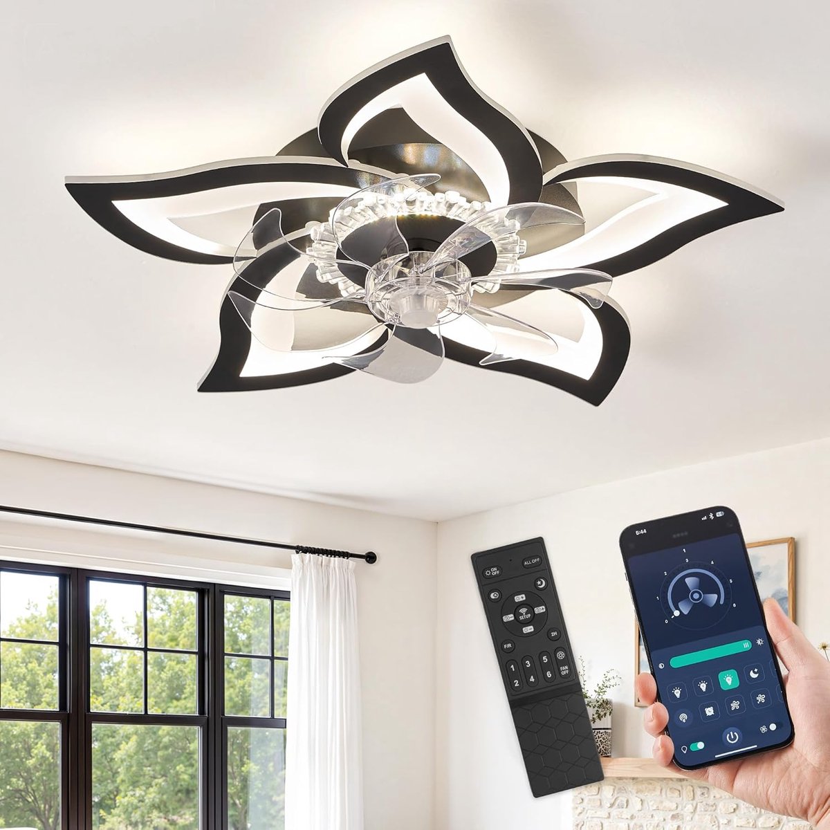 SnelShoppen - ZMISHIBO Ventilator - Draagbare Tafelventilator - Stil en Krachtig - Ideaal voor Thuis, Camping en Feesten - Compact en Lichtgewicht - 1