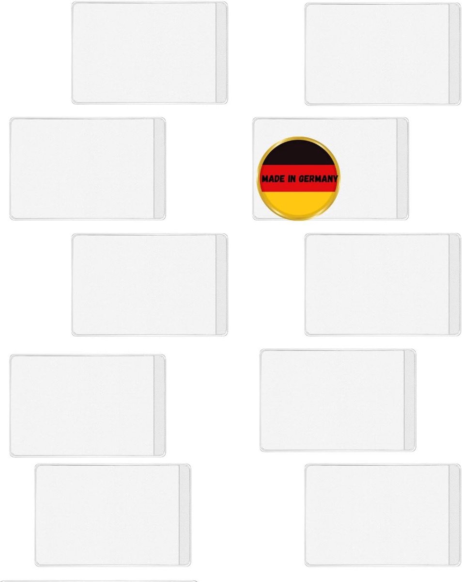 SnelShoppen - Credit Card Case Transparant 92x61mm - Perfecte Pasvorm voor Bankkaarten, ID Kaarten, Flexibele Plastic Beschermhoes - Ideaal voor Thuis