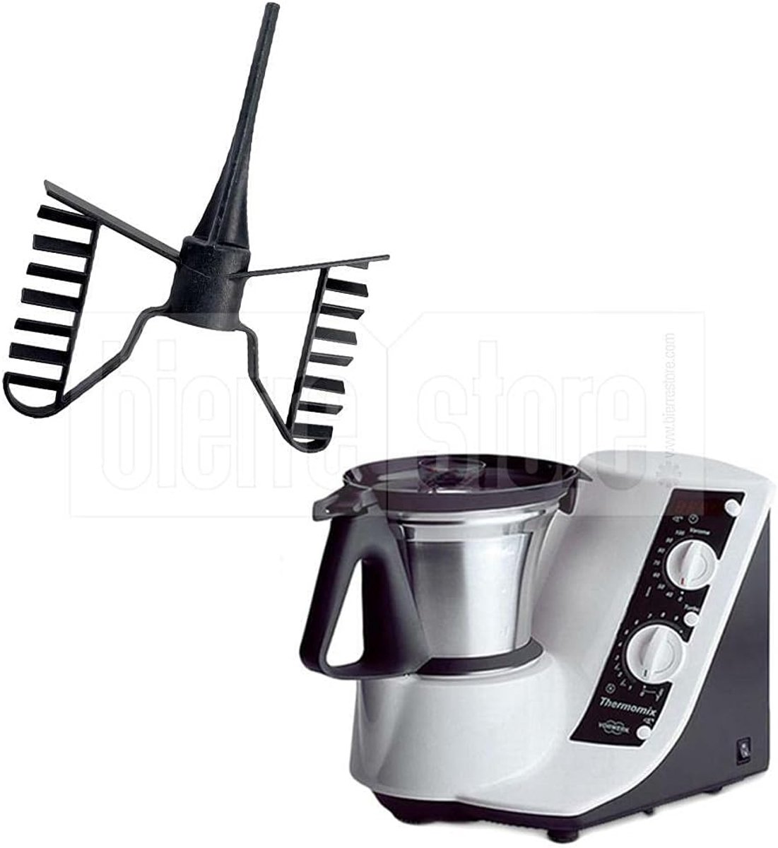 SnelShoppen - Butterfly Bimby TM 21 Compatibel Keukenaccessoire - Hoogwaardige Plastic Mixen en Kloppen voor Sauzen, Mousses, Crèmes - Ideaal voor Kok