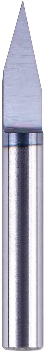 SnelShoppen - V-Groef Frees 30° 6mm Schacht Houtgraveerder 0.2mm Punt VHM CNC Freeskop voor 2D 3D Houtsnijwerk