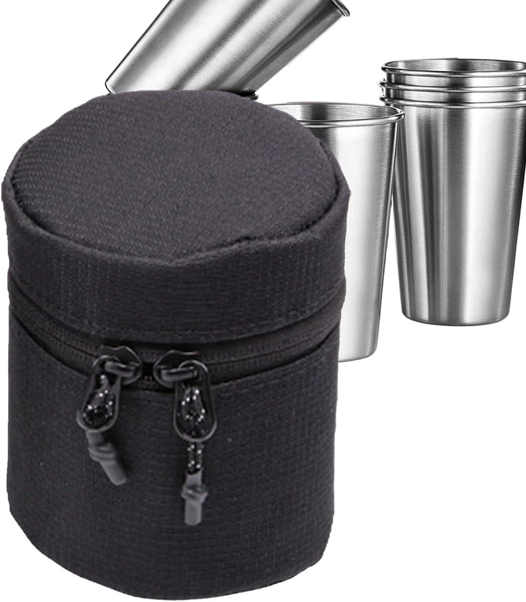 Flessendrager - Bekerhouder Opbergtas - Outdoor Avontuur - Schokabsorberende Bescherming - 2 Maten - Meerkleurig