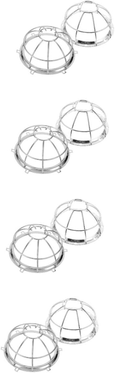 Detector Beschermkap - Brandalarm Kap - Veilige Installatie - Stof & Vuil Bescherming - 8 Stuks - Zilver